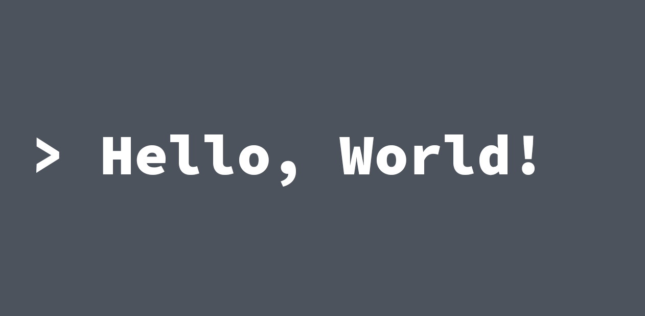 Hello, World!