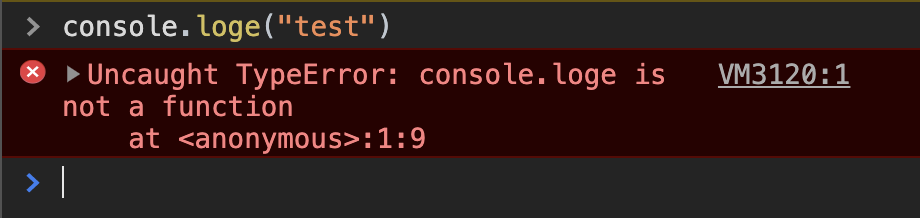 Error js console